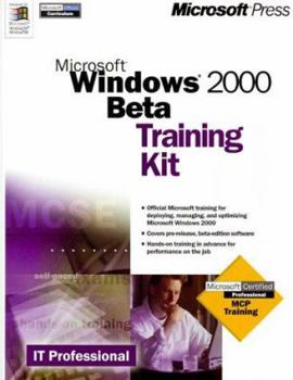 Hardcover Microsoft Windows 2000 BETA Training Kit Book