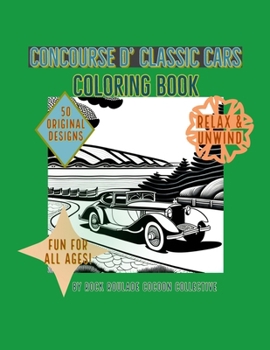 Paperback Concourse D' Classic Cars: Coloring Book