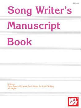 Paperback Song Writer's Manuscript Book