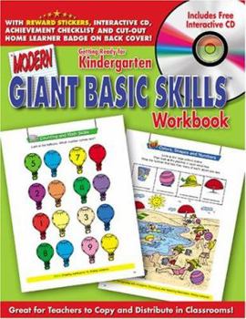 Paperback Getting Ready for Kindergarten Giant Basic Skills Workbooks with CD Rom Book
