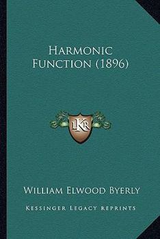 Paperback Harmonic Function (1896) Book