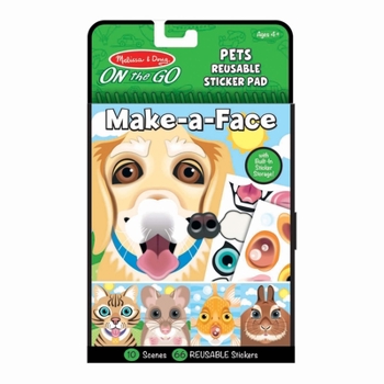 Misc. Make-A-Face Pets Reusable Sticker Pad Book