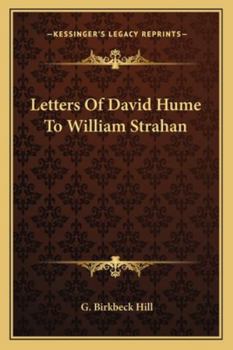 Paperback Letters Of David Hume To William Strahan Book