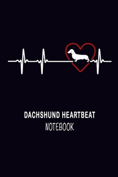 Paperback Dachshund Heartbeat Notebook: Cute Heart Wiener Journal for Hot Dog Lovers Kids College - Back to school Gift for Taking Notes Writing Ideas Diary M Book