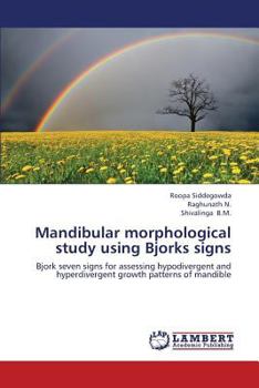 Paperback Mandibular Morphological Study Using Bjorks Signs Book