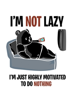 Paperback Notebook: Calendar / Planner 2020 Bear Panda Lazy Sleeping Nothing Doing Couch Gift 120 Pages, 6X9 Inches, Yearly, Monthly, Week Book