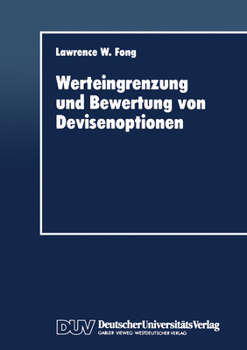 Paperback Werteingrenzung Und Bewertung Von Devisenoptionen [German] Book