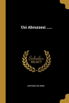 Paperback Usi Abruzzesi ...... [Italian] Book