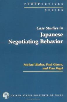 Paperback Case Studies in Japanese Negotiating Behavior Book