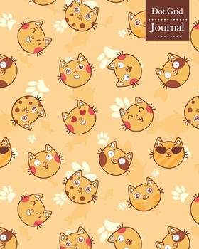 Dot Grid Journal: Notebook Planner with Unique Cat Emoji Themed Cover Design