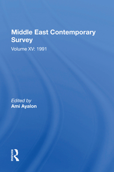 Paperback Middle East Contemporary Survey, Volume XV: 1991 Book
