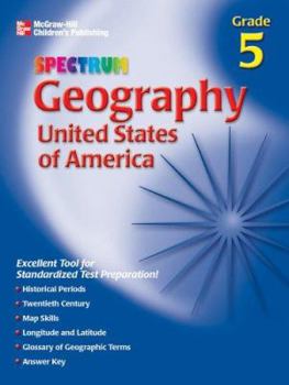 Paperback Spectrum Geography, Grade 5: United States of America Book