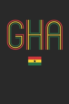 Vintage Ghana Notebook - Ghana Diary - Retro Ghanaian Flag Journal - Ghana Gifts: Medium College-Ruled Journey Diary, 110 page, Lined, 6x9 (15.2 x 22.9 cm)