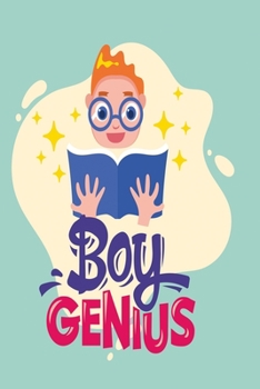 Paperback Boy Genious: Dot Grid 6x9 Dotted Bullet Journal and Notebook for boys 120 Pages Book