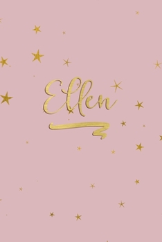 Paperback Ellen: Personalized Journal to Write In - Rose Gold Line Journal Book