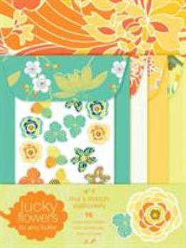 Paperback Lucky Flowers Mix & Match Stationery Book