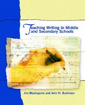 Paperback Teaching Writing in Middle and Secondary Schools Book