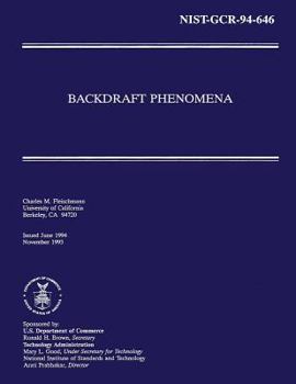 Paperback NIST-GCR-94-646 Backdraft Phenomena Book