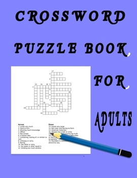 Paperback Crossword Puzzle Book for Adults: Activity book for Adults . Book