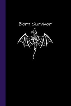 Born Survivor: Alternative Dragon Notebook / Journal, Unique Great Gift Ideas for Boys Girls Him Her Teens Men Women, 100 pages, Anarchy Rock Gothic
