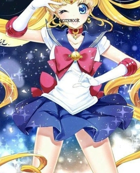 Notebook: Sailor Moon Anime Soft Glossy Cover College Ruled Pages Book 7.5 x 9.25 Inches 110 Pages