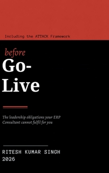 Hardcover Before Go-Live: The leadership obligations your ERP consultant cannot fulfil for you Book