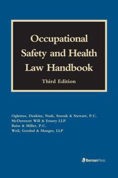 Hardcover Occupational Safety and Health Law Handbook Book