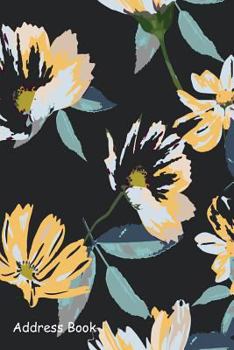 Paperback Address Book: For Contacts, Addresses, Phone, Email, Note, Emergency Contacts, Alphabetical Index with Seamless Floral Pattern Flowe Book