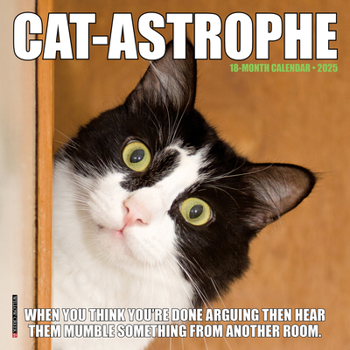 Calendar Cat-Astrophe 2025 7 X 7 Mini Wall Calendar Book