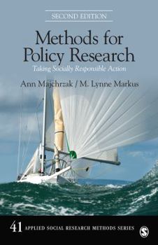 Paperback Methods for Policy Research: Taking Socially Responsible Action Book