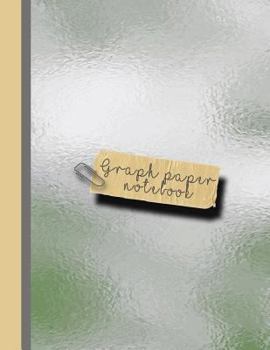 Paperback Graph Paper Notebook: Large Sparkle Glitter School or Academic Graph Notebook for Girls and Women - Sage Green Reflective Sheen Book