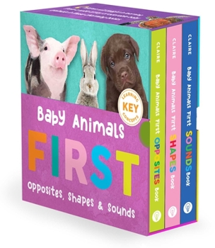 Paperback Baby Animals First Box Set: Shapes, Sounds, and Opposites Book