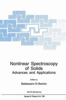 Paperback Nonlinear Spectroscopy of Solids: Advances and Applications Book