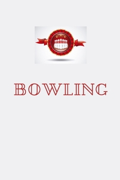 Paperback bowling journal - bowling: cover -lined 120 pages writing notebook diary Book