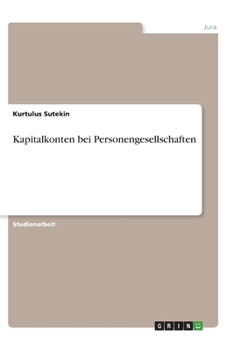 Paperback Kapitalkonten bei Personengesellschaften [German] Book