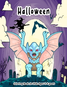 Paperback Halloween Coloring Book for Kids Ages 4-8 years: Fun for All ages Book