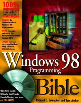 Paperback Windows 98 Programming Bible [With Contains Grid Studio, Imageobject, Stingray...] Book