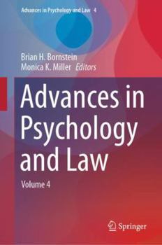 Hardcover Advances in Psychology and Law: Volume 4 Book