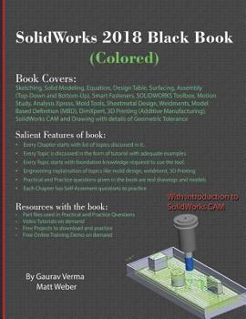 Paperback SolidWorks 2018 Black Book (Colored) Book