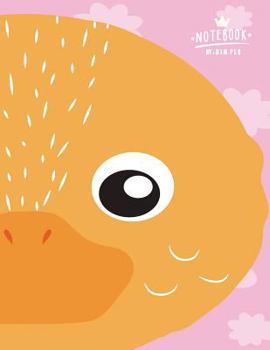 Notebook: Cute duck on pink cover and Dot Graph Line Sketch pages, Extra large (8.5 x 11) inches, 110 pages, White paper, Sketch