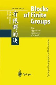 Paperback Blocks of Finite Groups: The Hyperfocal Subalgebra of a Block Book