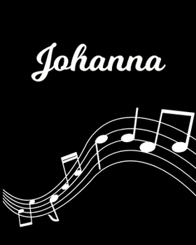Johanna: Sheet Music Note Manuscript Notebook Paper | Personalized Custom First Name Initial J | Musician Composer Instrument Composition Book | 12 ... Guide | Create Compose & Write Creative Songs