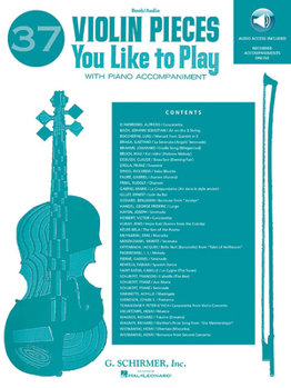 Paperback 37 Violin Pieces You Like to Play Book/Online Audio [With 2 CDs and Booklet] Book