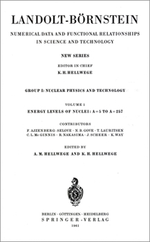 Hardcover Energy Levels of Nuclei: A = 5 to a = 257 / Energie-Niveaus Der Kerne: A = 5 Bis a = 257 Book