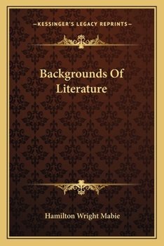 Paperback Backgrounds Of Literature Book