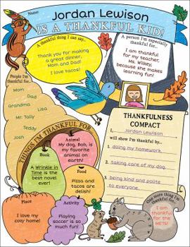 Misc. Poster Set: I'm a Thankful Kid! (3-6) Book