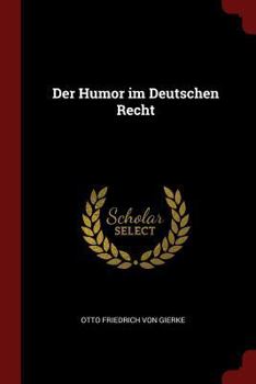 Paperback Der Humor im Deutschen Recht Book