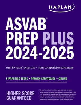 Paperback ASVAB Prep Plus 2024-2025: 6 Practice Tests + Proven Strategies + Online + Video Book