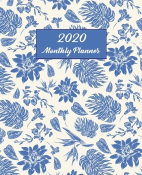 2020 Monthly Planner: 2020 Vintage Floral Tropical Calendar