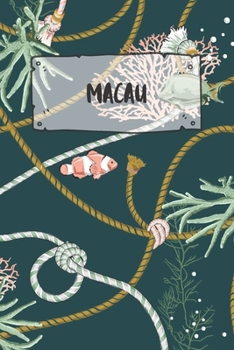 Macau: Dotted Travel Diary Notebook or Journey Dotted Grid Journal - Holiday Trip Pocketbook for Men and Women with Dots